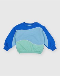 Goldie + Ace - Nash Piped Panel Sweatshirt - Babies-Kids