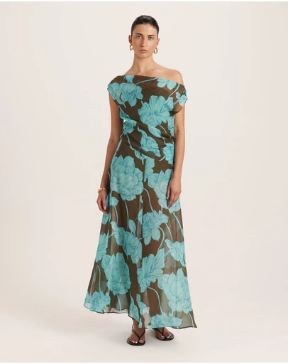 SABA - Verdisa Silk Maxi Skirt