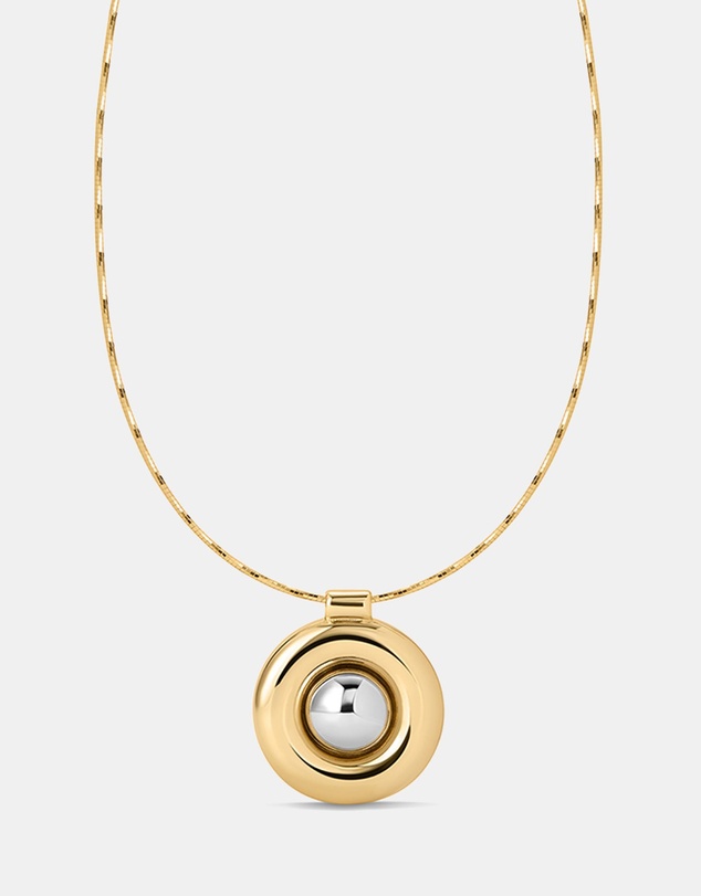 Luv Aj - Chrome Orb Pendant Necklace