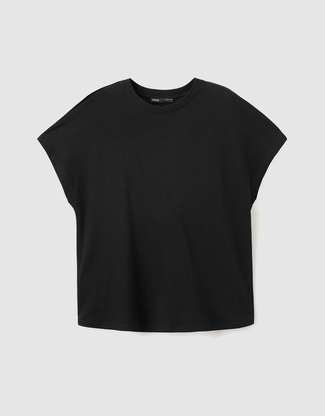 M.N.G - Short-Sleeved Cotton T-Shirt