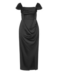City Chic - Forbidden Love Maxi Dress - Black