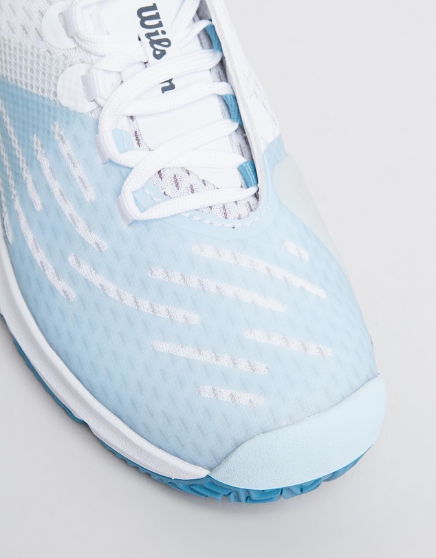 Wilson - Wilson Womens Kaos 3.0 Tennis Shoe White Omphalodes Niagara - White/White/Niagara