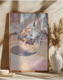Olive et Oriel - Pastel Disco Ball by Melloi Art Prints Art Print