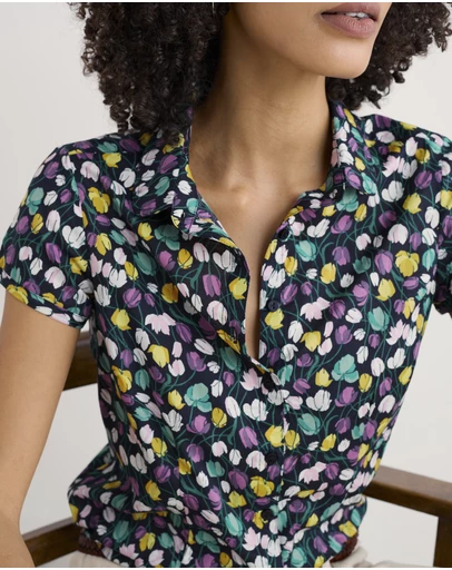 Seasalt - Seasalt Cornwall Multi Rushmaker Short Sleeve Shirt