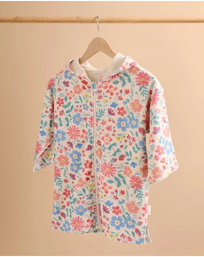 Purebaby - Hooded Towelling Swim Robe - Kids-Babies