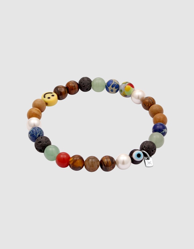 Kuzzoi - ICONIC EXCLUSIVE - Smiling Face Charm Bracelet in 925 Sterling Silver