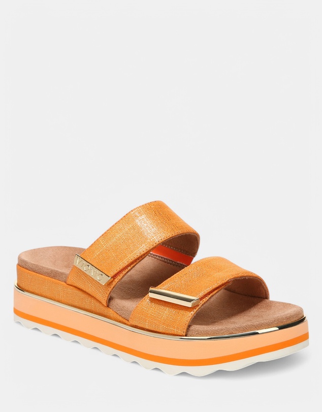 Vionic - Brandie Flatform Slide - Marmalade Metallic
