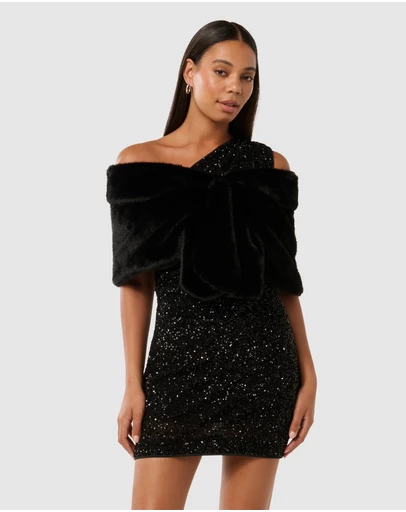 Forever New - Felicity Faux Fur Wrap