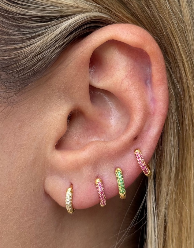 Izoa - Coco Huggie Earrings