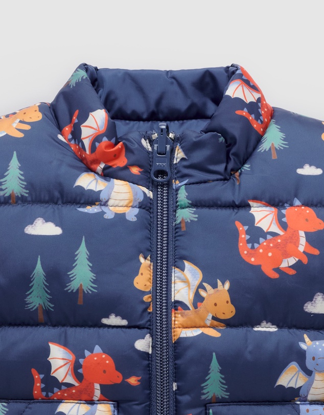 Purebaby - Reversible Puffer Vest -Kids-Babies