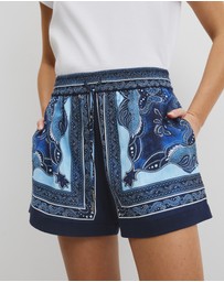 Country Road - Scarf Print Short