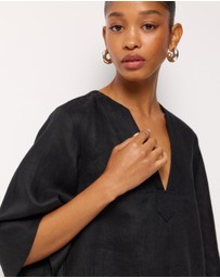 AERE - Soraya Linen Mini Dress