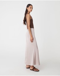 Forcast - Leigh Satin Maxi Skirt