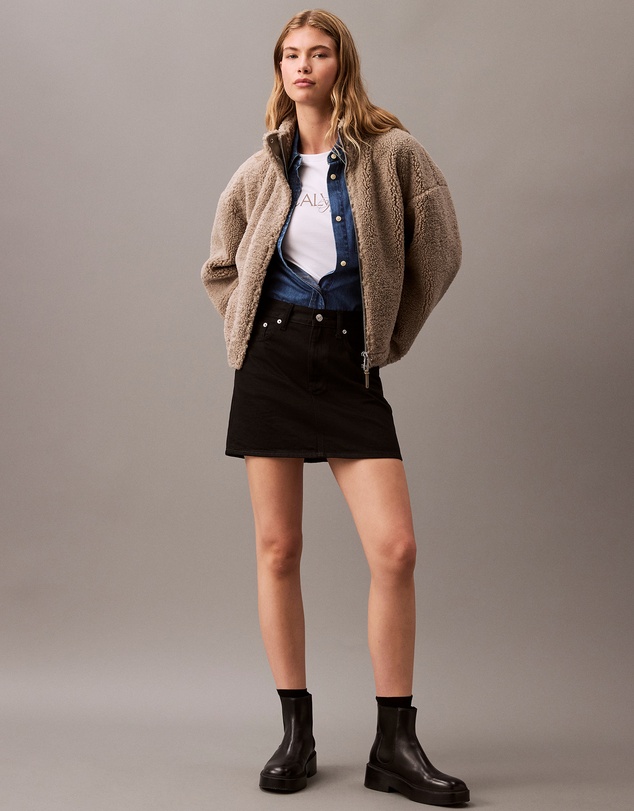 Calvin Klein Jeans - High Rise Denim Mini Skirt