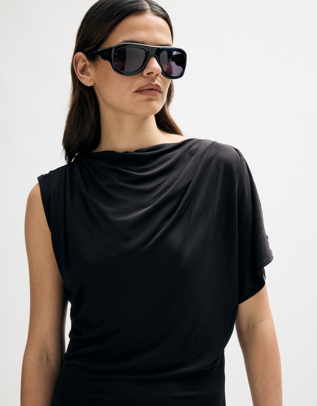 Minima Esenciales - Alba Draped Jersey Maxi Dress