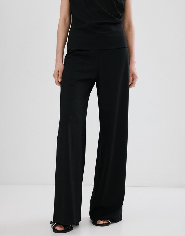 M.N.G - Straight-Fit Trousers With Elastic Waist