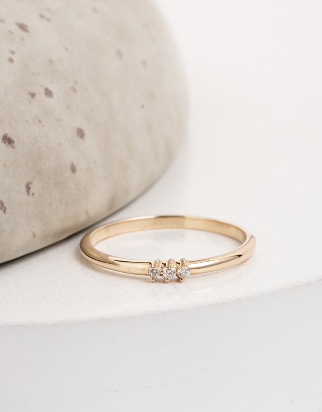 Luna Rae - Solid Gold - Juliette Diamond Ring