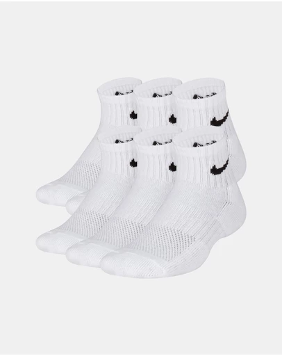 Nike - 6-Pack Cushioned Ankle Socks - Teens