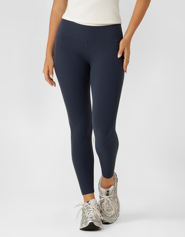 Lorna Jane - Siren Luxe Rib Ankle Biter Leggings