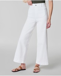 Spanx - Airessentials-Cropped Wide Leg Jeans - White