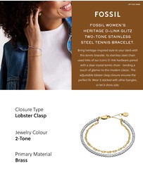 Fossil - Heritage Two Tone Bracelet