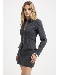 Alice In The Eve - Anna Pinstripe Zip Jacket