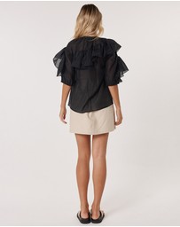 Fate + Becker - Celeste Ruffled Blouse