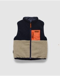 Crywolf - REVERSIBLE YETI VEST Ash Colourblock