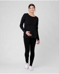 Ripe Maternity - Richie Long Sleeve Nursing Tee