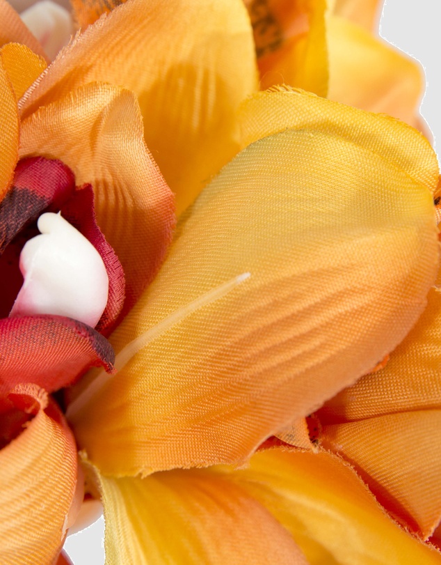 Max Alexander - Large Orange Flower Headband Fascinator