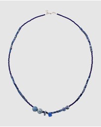 Haze & Glory - ICONIC EXCLUSIVE - Necklace Men Agate Beads 925 Sterling Silver