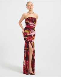 Pasduchas - Faye Strapless Maxi Blur Dress