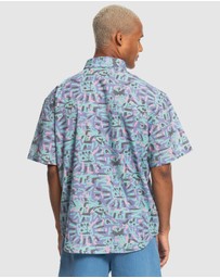 Quiksilver - Quiksilver X Stranger Things Mens The Lenora Short Sleeve Shirt