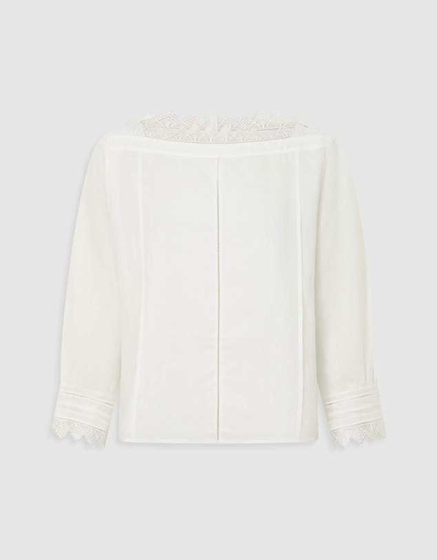 Oroton - Lace Trim Top