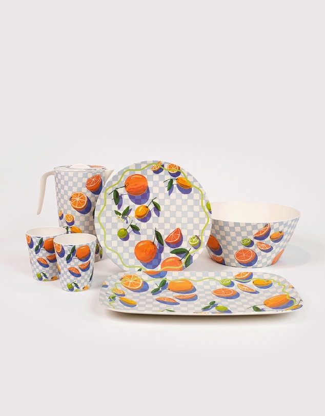 The Somewhere Co - Sorrento Citrus Bamboo Meleamine Jug