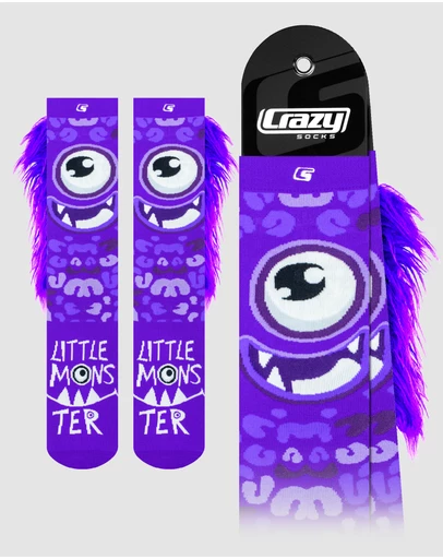 Crazy Skates - Crazy Socks Monster Purple Knee-High Socks