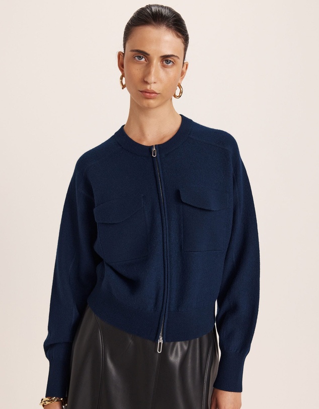 SABA - Amaya Boiled Wool Bomber