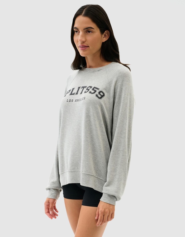 Splits59 - Andie Oversized Fleece Varsity Graphic Sweatshirt