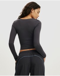 Cotton On Body Active - Ultra Soft Square Neck Long Sleeve Top