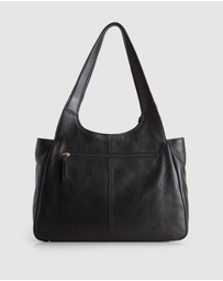 Evity - Clara Leather Charm Tote Bag