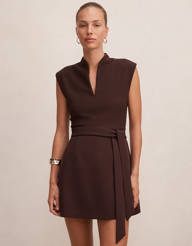 Forever New - Rory Structured Tie Mini Dress