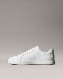 Calvin Klein - Leather Emblem Logo Pattern Trainers