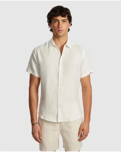 yd. - Lewis Pure Linen Shirt