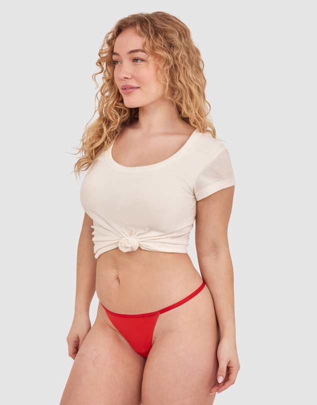 Bras N Things - Smooth Comfort String-Light Red