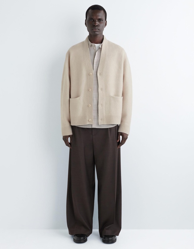COS - Brushed-Wool V-Neck Cardigan