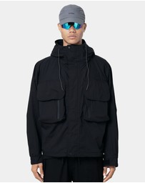 PYRA - CARGO SHELL JACKET- BLACK