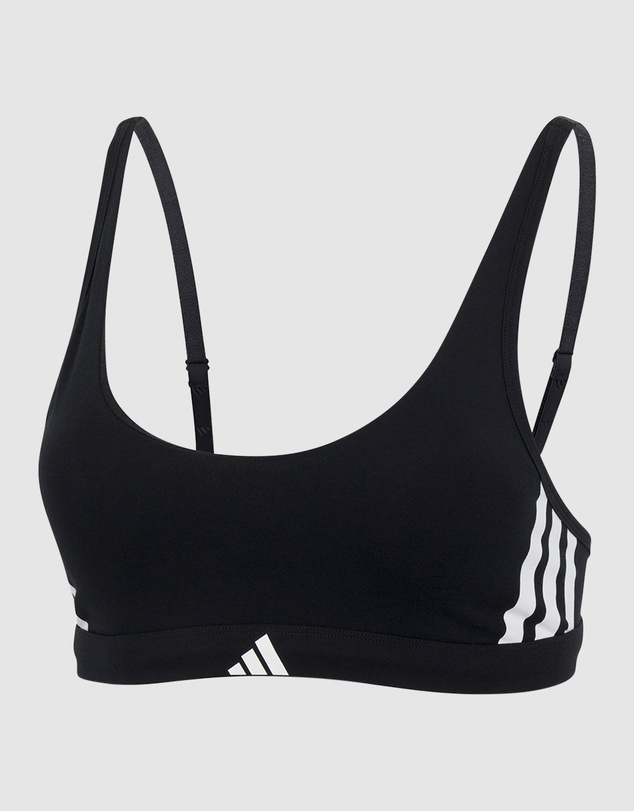 adidas Sportswear - Active Essentials Cotton 3 Stripes Scoop Bralette
