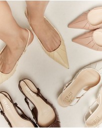 Verali - Lucius Slingback Kitten Heels