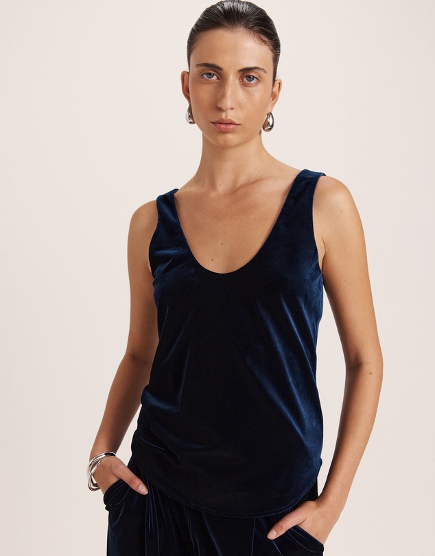 SABA - Lea Velvet Bias Tank