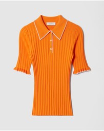 & Other Stories - Rib-Knit Polo Shirt